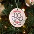 Personalized Name Paw Design Acrylic Christmas Tree Ornament