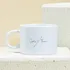 Personalized Name Printed Minimal 2 Cup Set for Couples Gifting