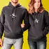 Personalized Name Sweatshirt Set for Couples
