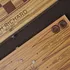 Personalized Oak Backgammon Set with Checkered Lid