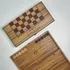 Personalized Oak Checkerboard Backgammon Set for Couples