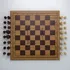 Personalised Oak Finish Square Chess Set with Signature