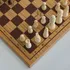 Personalised Oak Finish Square Chess Set with Signature
