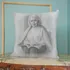 Personalized Pencil Sketch Throw Pillow
