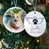 Personalized Pet Photo Christmas Tree Ornament Keepsake