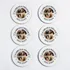 Personalized Photo Coaster Set of 6 with Names