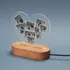 Personalized Photo Collage Heart Lamp