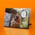 Personalized Photo Frame with Clock for Home and Office Decor