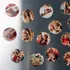Personalized Photo Fridge Round Magnet - Set Of 35