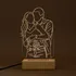 Personalized Photo Line Art LED Lamp for Couples