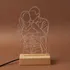 Personalized Photo Line Art LED Lamp for Couples