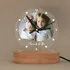 Personalised Photo and Name LED Desk Lamp with Clock