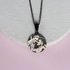 Personalised Couple's Photo Pendant Black Necklace