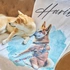 Personalized Picture Water Color Design Printed Ultra Absorbent Pet Towel