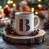Personalized Plaid Monogram Mug Christmas Gift