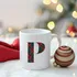 Personalized Plaid Monogram Mug Christmas Gift