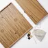 Personalized Premium Oak Backgammon Set with Pool