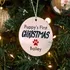 Personalized Puppy's First Christmas Ornament