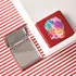 Personalized Red Compact Mirror with Watercolor Name Design