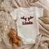 Personalized Reindeer Antler Baby Onesie for New Year's Keepsake