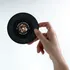 Personalized Retro Vinyl Record Coaster with Photo and Name