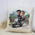 Personalised Scooter Couple Cartoon Cushion