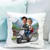 Personalised Scooter Couple Cartoon Cushion