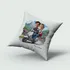 Personalised Scooter Couple Cartoon Cushion
