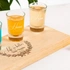 Personalized Set of 4 Shot Glasses and Trays with Name