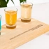 Personalised Shot Glass Set with Wooden Tray for Couples