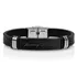 Personalised Men's Leather Bracelet with Engraved Signature