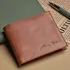 Personalised Leather Wallet for Men with Custom Engraving