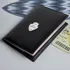 Personalised Silver Crest Leather Passport Holder