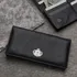 Personalized Silver Crown Emblem Wallet with Phone Compartment