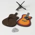 Personalized Silver Guitar Pick with Classic Guitar Display Case