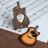 Personalized Silver Guitar Pick with Classic Guitar Display Case
