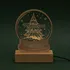 Personalized Snow Globe Layered Christmas Tree LED Lamp
