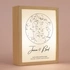 Personalized Star Map Printed Wooden Lamp Box