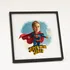 Personalized Super Mom Cartoon Design Frame