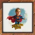 Personalized Super Mom Cartoon Design Frame