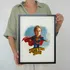 Personalized Super Mom Cartoon Frame Gift