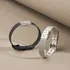 Personalized Twin Clasp Men's Steel Mesh Bracelet with Engraved Initials and Date