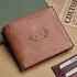 Personalized Vintage Leather Wallet with Monogram