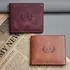 Personalized Vintage Leather Wallet with Monogram