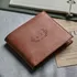 Personalized Vintage Leather Wallet with Monogram
