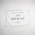Personalised Wedding and Engagement Welcome Banner 95 x 145 cm