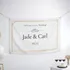 Personalised Wedding and Engagement Welcome Banner 95 x 145 cm