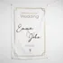 Personalised Wedding Welcome Banner with Names - 95 x 145 cm