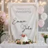 Personalised Wedding Welcome Banner with Names - 95 x 145 cm