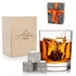 Personalized Whiskey Glass Set with Wooden Box